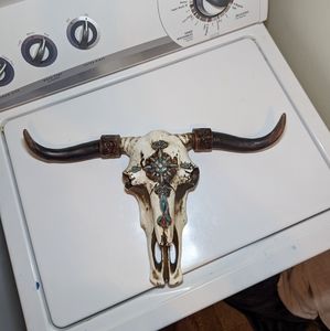 Decorated Bull skull